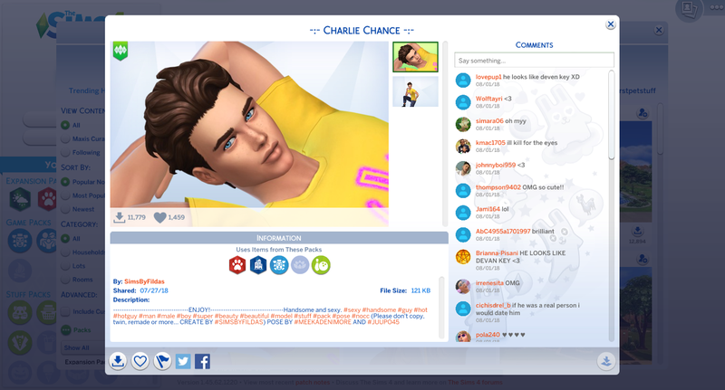 Illustration for article titled Sims 4 Fans' 'Hot Guys' Don't Meet My (Very Low) Standards
